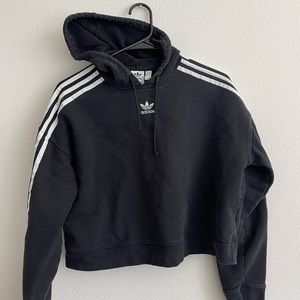 cropped adidas hoodie